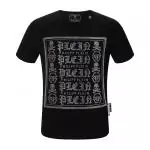 high quality philipp plein t shirts fashion short sleeve cotton sanskrit black